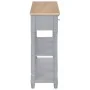 Gray MDF console table 120x30x76 cm by , Side tables - Ref: Foro24-280017, Price: 153,27 €, Discount: %