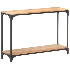 Solid acacia wood console table 110x30x75 cm by , Side tables - Ref: Foro24-320261, Price: 126,87 €, Discount: %