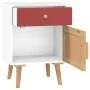 Mesitas de noche 2 uds madera contrachapada blanco 40x30x55 cm de , Mesitas de noche - Ref: Foro24-352143, Precio: 93,00 €, D...
