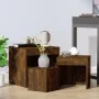 Stackable tables 3 pieces plywood smoked oak by , Side tables - Ref: Foro24-815225, Price: 56,51 €, Discount: %
