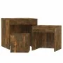 Stapelbare Tische, 3-teilig, Eichenfurnierholz, geräuchert. von , Seitentische - Ref: Foro24-815225, Preis: 56,51 €, Rabatt: %