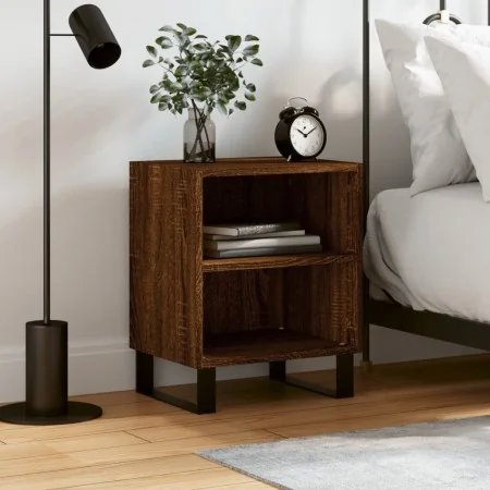 Mesita de noche madera de ingeniería roble marrón 40x30x50 cm de , Mesitas de noche - Ref: Foro24-826810, Precio: 38,31 €, De...
