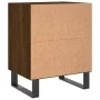 Mesita de noche madera de ingeniería roble marrón 40x30x50 cm de , Mesitas de noche - Ref: Foro24-826810, Precio: 38,31 €, De...