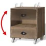 Brown bedside table, 2 units, solid wood by , Nightstands - Ref: Foro24-243162, Price: 109,72 €, Discount: %