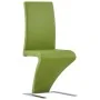 Esstischstühle im Zickzack-Design, 2 Stück, aus grünem Kunstleder. von , Essstühle - Ref: Foro24-281898, Preis: 223,72 €, Rab...
