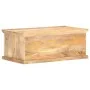 Solid mango wood coffee table with natural cane, 90x50x35 cm by , Coffee table - Ref: Foro24-289089, Price: 220,67 €, Discoun...