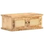 Solid mango wood coffee table with natural cane, 90x50x35 cm by , Coffee table - Ref: Foro24-289089, Price: 220,67 €, Discoun...