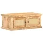 Solid mango wood coffee table with natural cane, 90x50x35 cm by , Coffee table - Ref: Foro24-289089, Price: 220,67 €, Discoun...