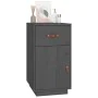 Massiver Schreibtischschrank aus grauer Kiefer 40x50x75 cm von , Schließfächer und Lagerschränke - Ref: Foro24-820099, Preis:...