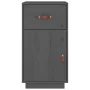Massiver Schreibtischschrank aus grauer Kiefer 40x50x75 cm von , Schließfächer und Lagerschränke - Ref: Foro24-820099, Preis:...