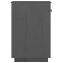Massiver Schreibtischschrank aus grauer Kiefer 40x50x75 cm von , Schließfächer und Lagerschränke - Ref: Foro24-820099, Preis:...