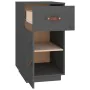 Massiver Schreibtischschrank aus grauer Kiefer 40x50x75 cm von , Schließfächer und Lagerschränke - Ref: Foro24-820099, Preis:...