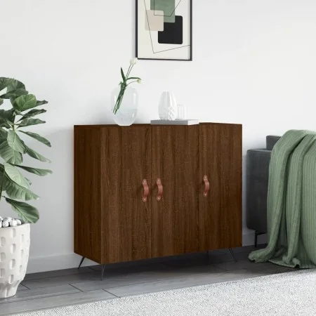 Ingenieurholz-Sideboard in Eichenbraun 90x34x80 cm von , Sideboards - Ref: Foro24-828083, Preis: 83,31 €, Rabatt: %