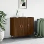 Engineered wood brown oak sideboard 90x34x80 cm by , Sideboards - Ref: Foro24-828083, Price: 83,31 €, Discount: %