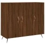 Engineered wood brown oak sideboard 90x34x80 cm by , Sideboards - Ref: Foro24-828083, Price: 83,31 €, Discount: %