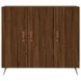 Engineered wood brown oak sideboard 90x34x80 cm by , Sideboards - Ref: Foro24-828083, Price: 83,31 €, Discount: %