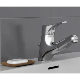 SCHÜTTE Grifo mezclador de lavabo con ducha extraíble ATTICA cromado de , Grifos - Ref: Foro24-434557, Precio: 92,15 €, Descu...