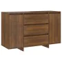 Sideboard with 3 oak brown drawers 120x41x75 cm by , Sideboards - Ref: Foro24-813064, Price: 151,94 €, Discount: %