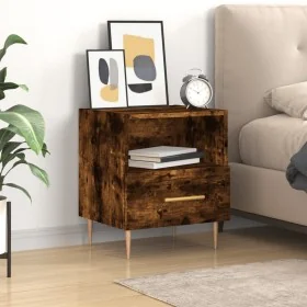 Nachttisch aus geräucherter Eichen-Ingenieurholz 40x35x47,5 cm. von , Nachttische - Ref: Foro24-827414, Preis: 41,33 €, Rabat...
