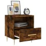 Engineered smoked oak wood bedside table 40x35x47.5 cm by , Nightstands - Ref: Foro24-827414, Price: 41,33 €, Discount: %