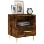Mesita de noche madera ingeniería roble ahumado 40x35x47,5 cm de , Mesitas de noche - Ref: Foro24-827414, Precio: 41,32 €, De...