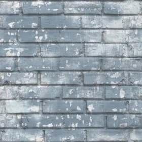 Noordwand Urban Friends & Coffee Bricks blue and white wallpaper by , Painted paper - Ref: Foro24-425319, Price: 20,44 €, Dis...