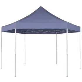 Dark blue 3.6x3.1 m hexagonal pop-up tent by , Tents and gazebos - Ref: Foro24-42107, Price: 179,42 €, Discount: %