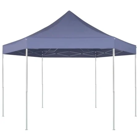 Dark blue 3.6x3.1 m hexagonal pop-up tent by , Tents and gazebos - Ref: Foro24-42107, Price: 179,42 €, Discount: %