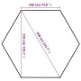 Dark blue 3.6x3.1 m hexagonal pop-up tent by , Tents and gazebos - Ref: Foro24-42107, Price: 179,42 €, Discount: %