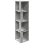 Engineered wood corner furniture in gray concrete, 33x33x132 cm by , Lockers and storage cabinets - Ref: Foro24-809039, Price...