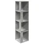 Mueble de esquina madera ingeniería gris hormigón 33x33x132 cm de , Taquillas y armarios de almacenamiento - Ref: Foro24-8090...