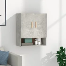 Wandschrank aus grauem Beton-Sperrholz 60x31x70 cm von , Schließfächer und Lagerschränke - Ref: Foro24-812874, Preis: 55,19 €...