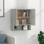 Wandschrank aus grauem Beton-Sperrholz 60x31x70 cm von , Schließfächer und Lagerschränke - Ref: Foro24-812874, Preis: 55,95 €...