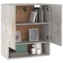 Wandschrank aus grauem Beton-Sperrholz 60x31x70 cm von , Schließfächer und Lagerschränke - Ref: Foro24-812874, Preis: 55,95 €...