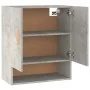Wandschrank aus grauem Beton-Sperrholz 60x31x70 cm von , Schließfächer und Lagerschränke - Ref: Foro24-812874, Preis: 55,95 €...