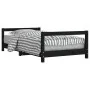 Kinderbettgestell aus schwarzem Kiefernholz, 80x160 cm. von , Kinderbetten und Betten für Kinder - Ref: Foro24-834401, Preis:...
