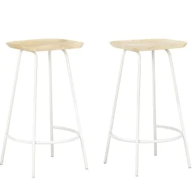 Küchenhocker 2 Stück Massivholz aus Mangoholz von , Küchenhocker - Ref: Foro24-320649, Preis: 159,09 €, Rabatt: %