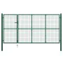 Puerta de jardín de acero verde 350x150 cm de , Puertas de jardín - Ref: Foro24-144307, Precio: 530,31 €, Descuento: %