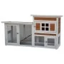 @Pet Conejera Villa blanca y marrón 147x50x80 cm de , Jaulas y habitáculos para animales pequeños - Ref: Foro24-441156, Preci...