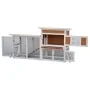 @Pet Kaninchenstall Weiß und Braun 147x50x80 cm von , Käfige und Lebensräume für Kleintiere - Ref: Foro24-441156, Preis: 186,...
