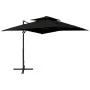 Sombrilla jardín voladiza con cubierta doble negro 250x250 cm de , Sombrillas - Ref: Foro24-312356, Precio: 235,73 €, Descuen...