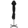 Gartenschirm mit Doppeldach in Schwarz, 250x250 cm, freitragend. von , Sonnenschirme - Ref: Foro24-312356, Preis: 235,48 €, R...