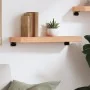 Light brown treated oak wood wall shelf 60x20x6cm by , Shelves and shelves - Ref: Foro24-363643, Price: 60,49 €, Discount: %