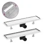 Shower drain with 2-in-1 stainless steel cover 53x14 cm by , Drains - Ref: Foro24-146006, Price: 46,56 €, Discount: %