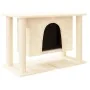 Cat scratcher with cream-colored sisal posts 50 cm by , Cat furniture - Ref: Foro24-171657, Price: 48,99 €, Discount: %