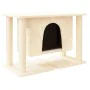 Rascador para gatos con postes de sisal color crema 50 cm de , Mobiliario para gatos - Ref: Foro24-171657, Precio: 48,93 €, D...