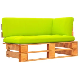 Ecksofa aus imprägniertem Kiefernholz in Honigbraun für den Garten. von , Modulare Sofas für den Außenbereich - Ref: Foro24-3...