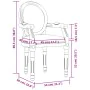 Dunkelgraues Samt-Esszimmerstuhl 54x56x96,5 von , Essstühle - Ref: Foro24-344484, Preis: 180,65 €, Rabatt: %
