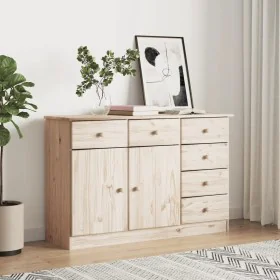 Sideboard HOCH aus massivem Kiefernholz 112x35x73 cm von , Sideboards - Ref: Foro24-353939, Preis: 173,90 €, Rabatt: %