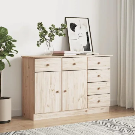 Aparador ALTA madera maciza de pino 112x35x73 cm de , Aparadores - Ref: Foro24-353939, Precio: 173,90 €, Descuento: %